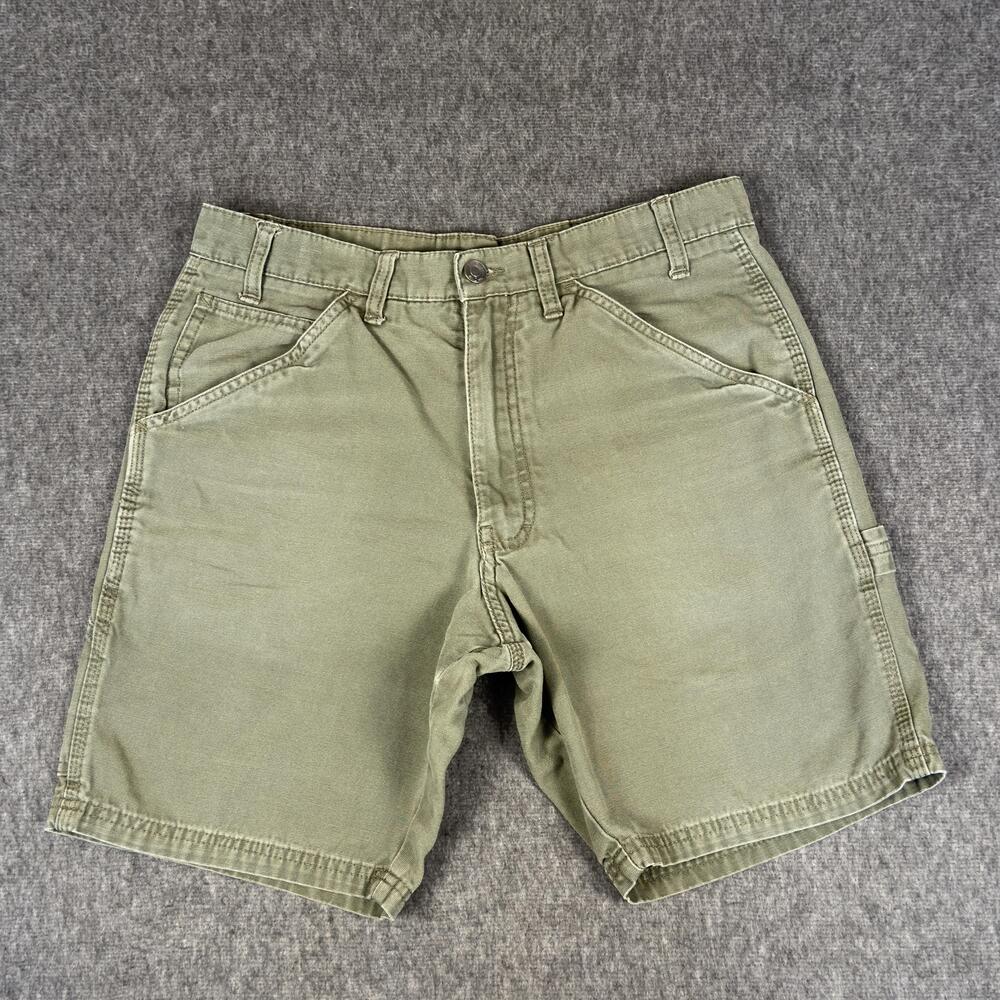 Katin Shorts Mens 30 Green Chino Canvas Carpenter Workwear Surf Casual